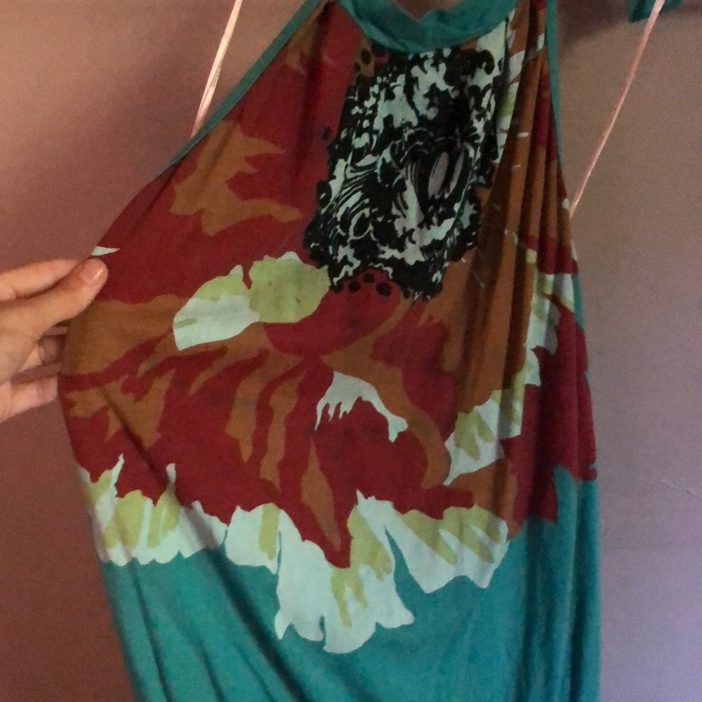 Fun turquoise halter - Picture 3 of 3